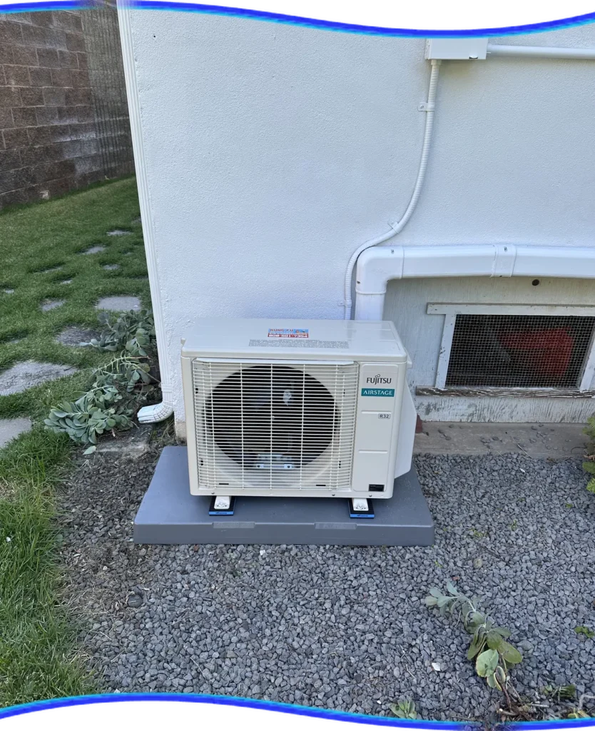 Kung Fu Air Service outdoor central AC condenser unit