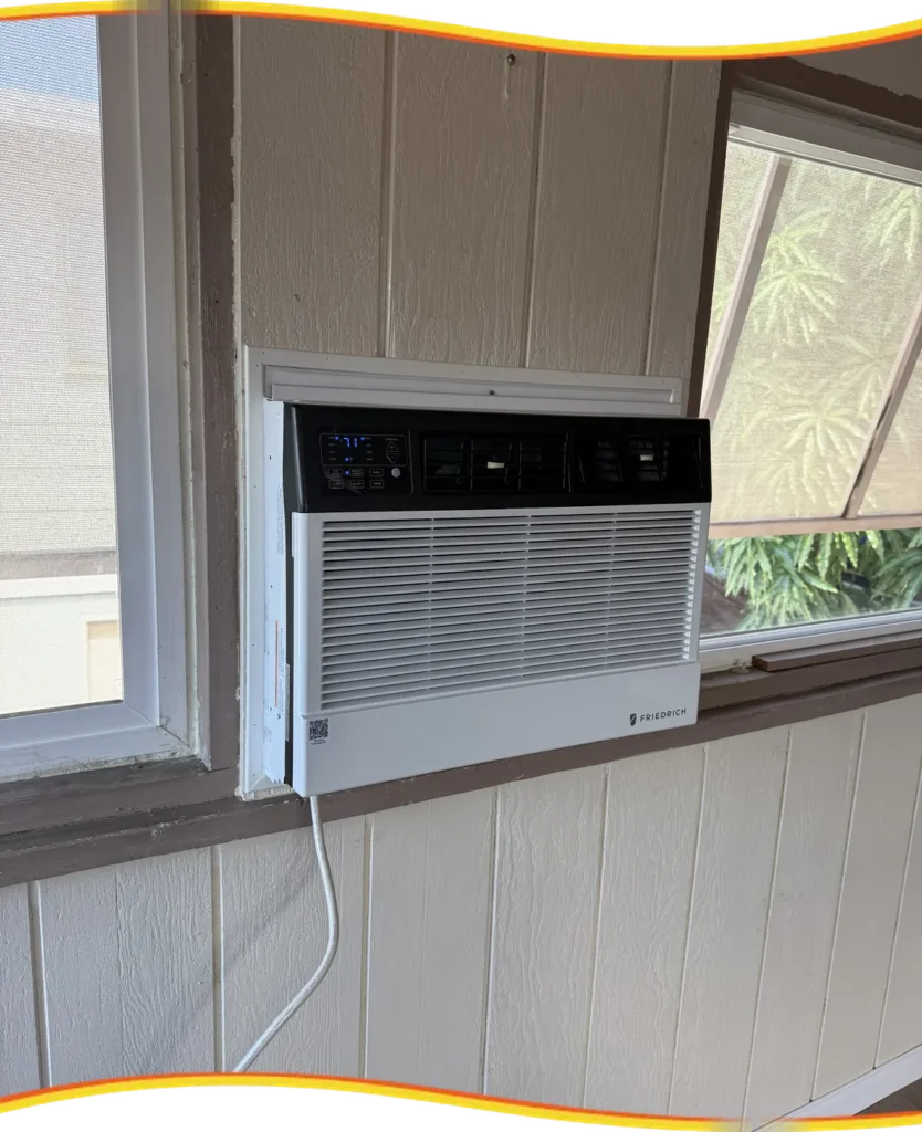 Kung Fu Air Service window AC unit installation